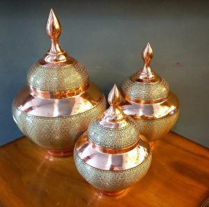 شکلات خوری خاتم کاری مس